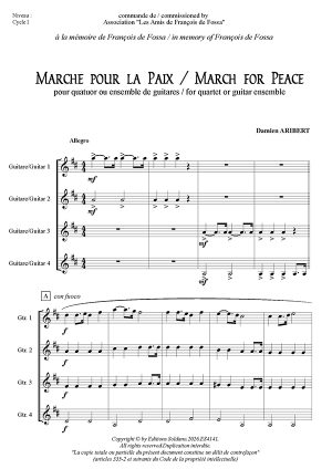 Marche pour la Paix (quatuor de guitares)