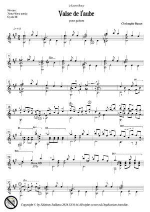 Valse de l'aube (guitare)